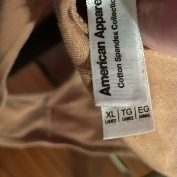 American Apparel Low Back Thong Bodysuit XL - Picture 3 of 3